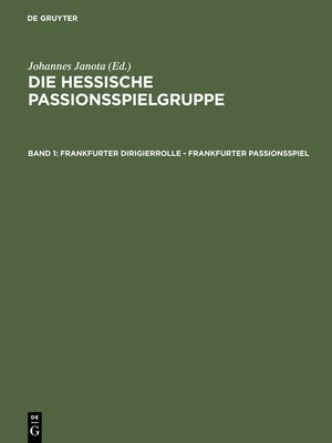 cover image of Frankfurter Dirigierrolle--Frankfurter Passionsspiel